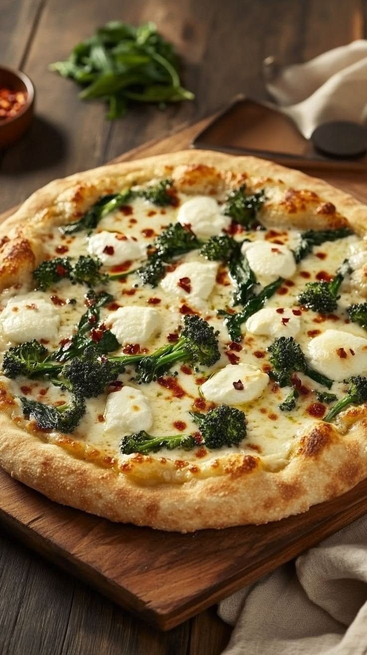 Pizza M brócolis cheese