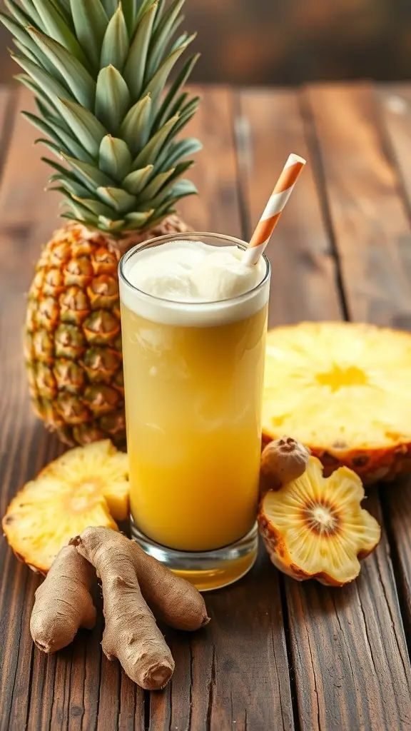 Abacaxi com Hortelã e Gengibre 300ml
